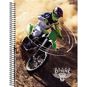 Caderno 10X1 Capa Dura Motos EXTREME 160F PCT com 04