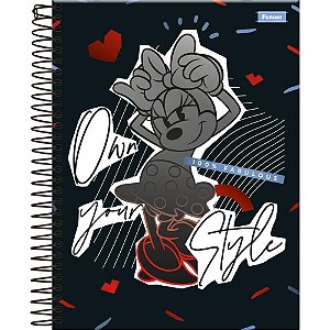 Caderno 10X1 Capa Dura Minnie 160 Folhas Pacote com 4