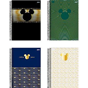 Caderno 10X1 Capa Dura Mickey ARTS Office 160 Folhas