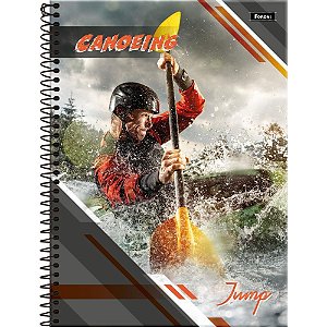 Caderno 10X1 Capa Dura JUMP 200 Folhas - Pacote com 4 Unidades