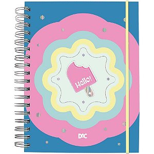 Caderno 10X1 Capa Dura Hello SMART 80F com Elástico
