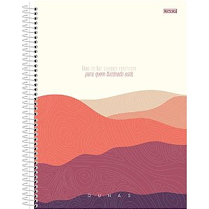 Caderno 10X1 Capa Dura Dunas B/A 160F PCT com 04