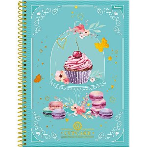 Caderno 10X1 Capa Dura Cupcake 160FLS PCT com 04