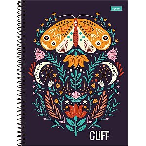 Caderno 10X1 Capa Dura CLIFF Feminino 160 Folhas - Pacote com 4