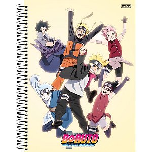 Caderno 10X1 Capa Dura BORUTO/NARUTO 160F PCT com 04