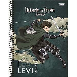 Caderno 10X1 Capa Dura ATTACK ON Titan 160FLS PCT com 04