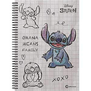 Caderno 01X1 Capa Dura Colegial STITCH 80F ESP 24,5X18,5CM