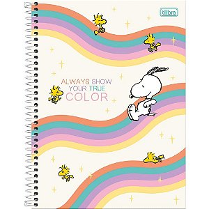 Caderno 01X1 Capa Dura Snoopy 80 FLS PCT com 04