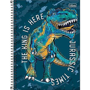 Caderno Espiral Capa Dura Raptor 80 Folhas 1 Matéria - Pacote com 4