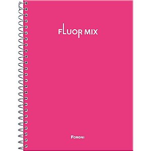 Caderno 01X1 Capa Dura Fluor MIX PP 80FLS PCT com 04