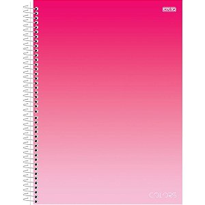 Caderno 01X1 Capa Dura Colors PINK 80F PCT com 04