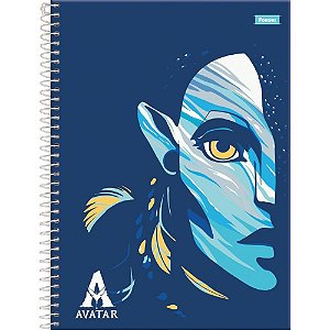Caderno 01X1 Capa Dura AVATAR 80FLS Pacote com 04