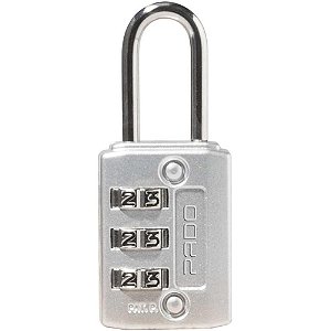 Cadeado Segredo Zamac Prata SZ 20 com 3 Segredos