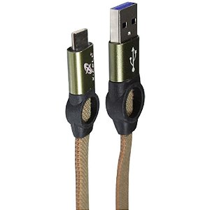 Cabo USB Turbo Micro USB 3.0 NYLON FLAT 3A 1 Metro