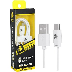 Cabo USB Tipo C 3.1 1,20M Branco