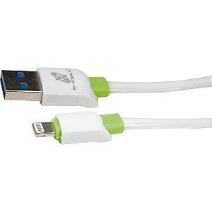 Cabo USB FLAT Lightning 8 Pinos 3.0 1M Branco