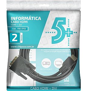 Cabo de Vídeo DVI 24+1XHDMI Macho 2MTS