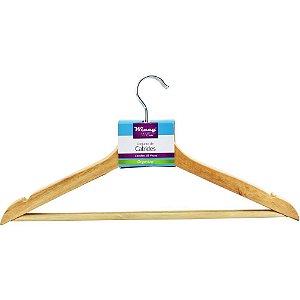 Cabide CJ Cabides Madeira 45CM 3 PCS
