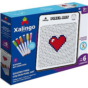 Brinquedo Pedagógico TDAH Quadro Pixel ART Color 6C