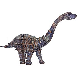 Brinquedo Pedagógico Madeira Apatosaurus 3D 60 Peças