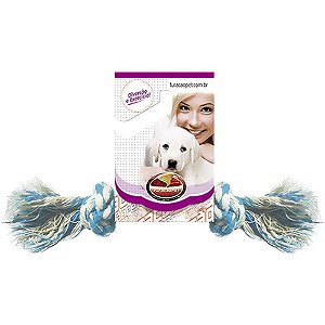 Brinquedo para PET Dental Boné Algodão com NÓ P, Pacote com 12 Unidades