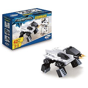 Brinquedo para Montar Transforca Combate 42 Peças