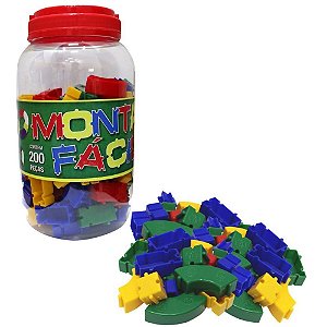 Brinquedo para Montar Monta Fácil 200 Peças