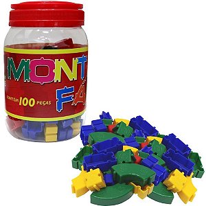 Brinquedo para Montar Monta Fácil 100 Peças