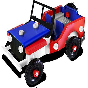 Brinquedo para Montar Monta e Desmonta Jipe