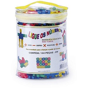 Brinquedo para Montar Ligue Números 144 Peças