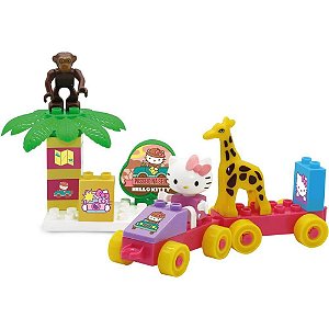 Brinquedo para Montar Hello KITTY Passeio NA Selva