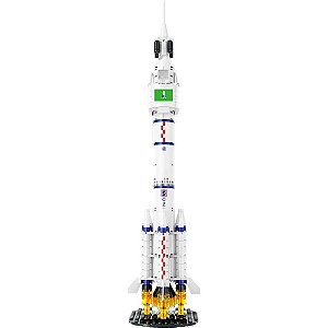 Brinquedo para Montar Foguete Espacial 292 Peças