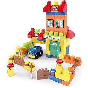 Brinquedo para Montar Doce LAR da Blocolândia 45PECA
