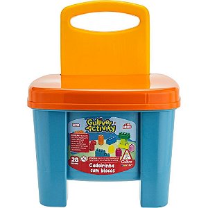 Brinquedo para Montar Cadeira com Blocos 40 Peças