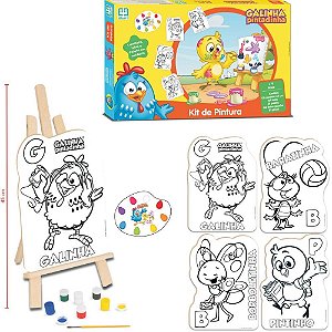 Brinquedo para Colorir Galinha Pintadinha KIT Pintura