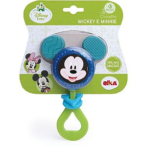Brinquedo para Bebê Mickey Chocalho