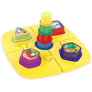 Brinquedo para Bebê Cadeira QUEBRA-CABEÇA com Blocos