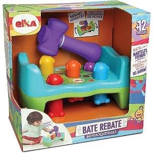 Brinquedo para Bebê Bate Rebate Minhoquinhas
