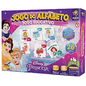 Brinquedo Educativo Princesas Jogo do Alfabeto