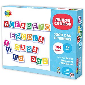 Brinquedo Educativo Jogo das Letrinhas - 72 Peças