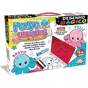 Brinquedo Educativo Desenho Mágico Polvo Emoções