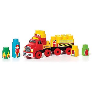 Brinquedo Educativo Bombeirinho BABY LAND 25 Bloco
