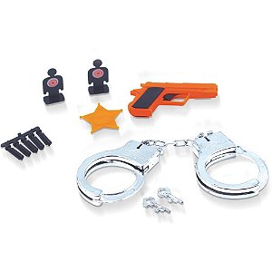 Brincando de Profissões Tatic Force Pistola e Algemas