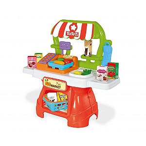 Brincando de Profissões Mini Market com Acessórios