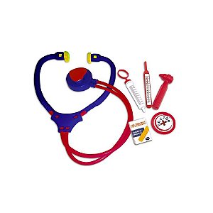 Brincando de Profissões Maleta Doutor Azul KIT Médico Infantil