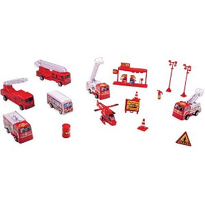 Brincando de Profissões KIT Esquadrão Bombeiro Complet