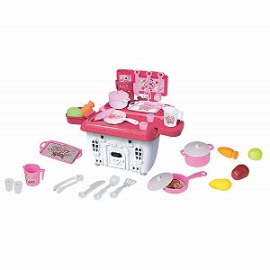 Brincando de Casinha Princesa CHEF 2 em 1 com Acessórios