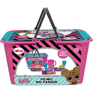 Brincando de Casinha LOL Cesta Picnic NO Parque