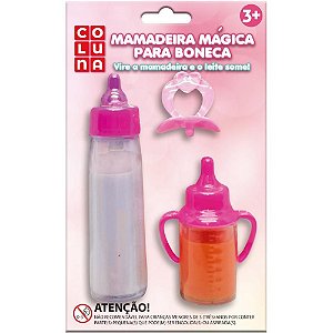 Brincando de Casinha KIT Mamadeira Mágica para Boneca