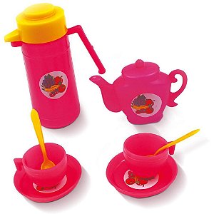 Brincando de Casinha Jessie Coffee e Tea Chazinho com 8 Peças